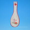 Popular ceramic spoon rest with monkey decal for kitchen decro